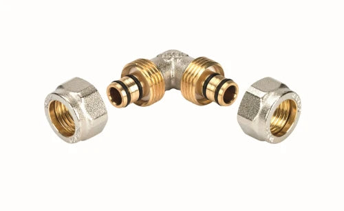 Henco laiton à visser coude 90° FF 16 x 16 mm