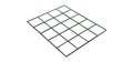 Henco UFH treillis zingué 1200 x 2110 x 3 mm - maille 100 x 100 mm (pièce 2,53 m²) - prix par pièce