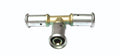 Henco laiton à sertir té 90° FFF 26 x 26 x 26 mm