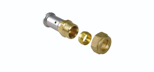 Henco laiton à sertir manchon réduit FF 26 x 22 mm - raccord à visser