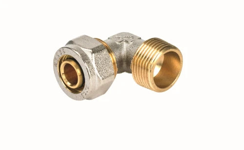 Henco laiton à visser coude de transition 90° MF 26 x 4/4 M