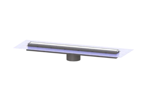 Kessel Linearis Comfort douchegoot opzetstuk zonder SIFON 850mm, met doek RVS