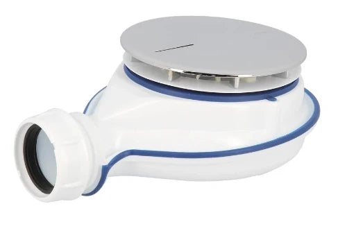 Nicoll Turboflow XS siphon de douche magnétique 90 mm - chromé - tub plat - 33 l/min