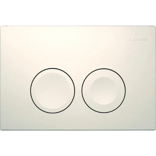 Geberit Delta 25 plaque de commande - blanc - pour rinçage avec 2 volumes