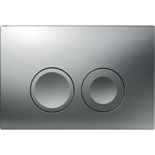 Geberit Delta25 plaque de commande - pour rinçage avec 2 quantités - Mat chromé