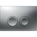 Geberit Delta25 plaque de commande - pour rinçage avec 2 quantités - Mat chromé