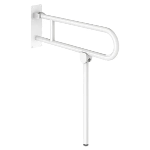 DELABIE Barre rabattable avec pied Basic Ø32 L.760 époxy blanc