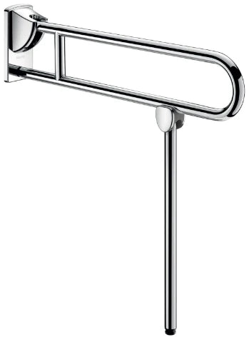 DELABIE opklapbare greep met voet gepolijst 850mm gepolijst