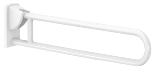 POIGNEE D'APPUI RELEVABLE DELABIE 850 - 180 ! 32 blanc nylon . Incl.fixation visible a RVS