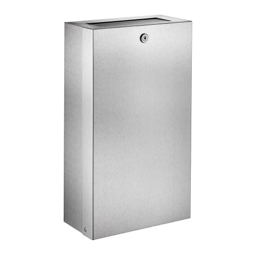 POUBELLE 16 275 - 130 o 475 ! inox 304 à clé inox satiné - fixation pour sacs - épaisseur 1mm