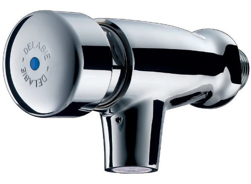 Delabie Tempostop robinet lavabo 1/2 M montage mural,temporisé,bec fixe,avec mousseur