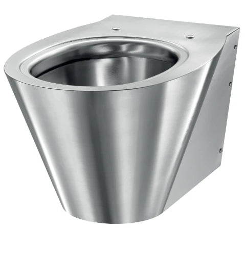 Delabie BCN S cuvette suspendue - Inox mat - B360xD550 mm - fixations visibles