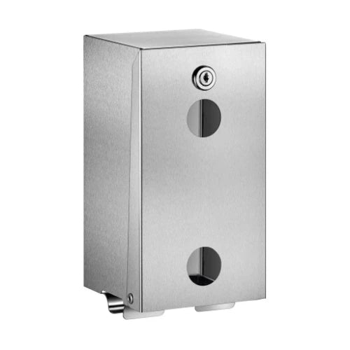 DELABIE Distributeur de papier WC 2 rouleaux Inox 304 poli satiné
