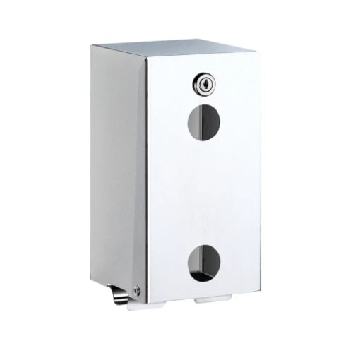 DELABIE Distributeur de papier WC 2 rouleaux Inox 304 poli brillant