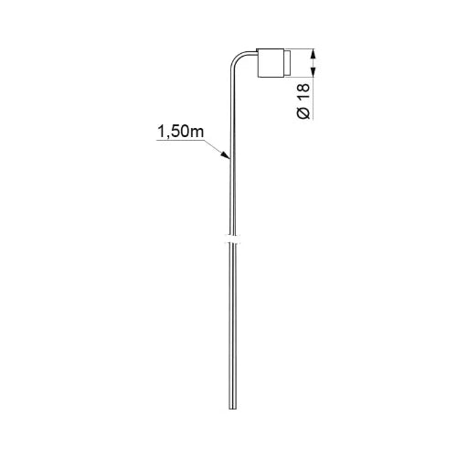 DELABIE Détecteur + câble L.1,50m pr BINOPTIC, TEMPOMATIC 2