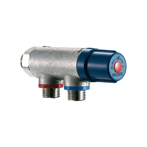 Delabie Premix 1/2 thermostat compact débit 19l/min - 3 bar - ingebouwde clapet anti-retourpen