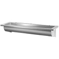 Delabie CANAL lavabo L.1800 3 trous de robinet Ø22 évacuation à droite inox 304 mat