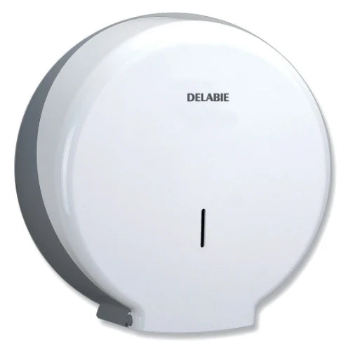 DISTRIBUTEUR PAPIER DELABIE 1 310 - 120 o 320 ! blanc abs . distributeur de papier wc avec serrure