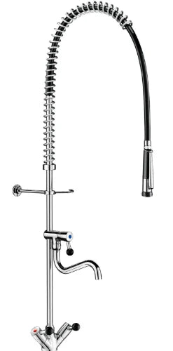 DELABIE Comb. prélvg noir av mélangeur + dchette 433010, rob. puisage