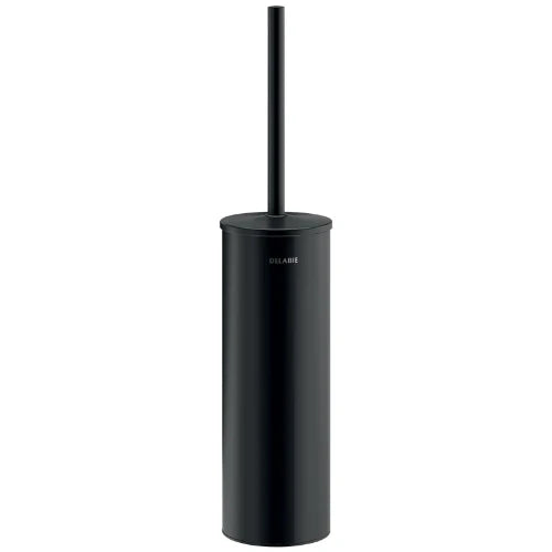 Delabie Be-line porte-brosse avec couvercle - montage mural - noir inox mat