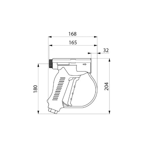 DELABIE Pistolet antichoc à jet réglable