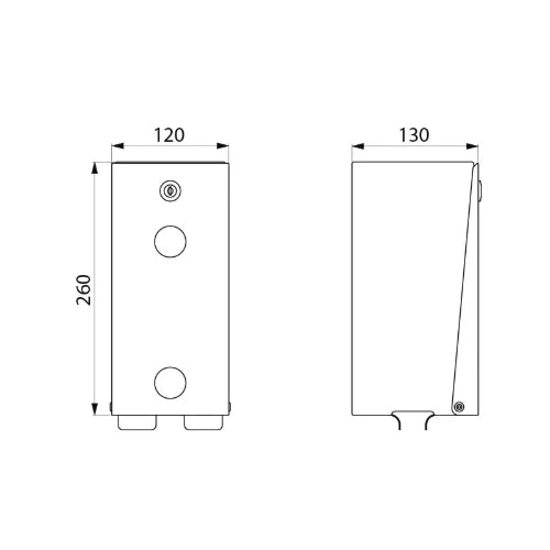 DELABIE Distributeur de papier WC 2 rouleaux Inox 304 poli satiné