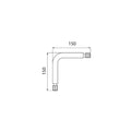 COURBE DE RACCORDEMENT 15 - 15 o CM 20MM inox pour tube