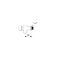 Delabie Tempostop robinet lavabo 1/2 M montage mural,temporisé,bec fixe,avec mousseur