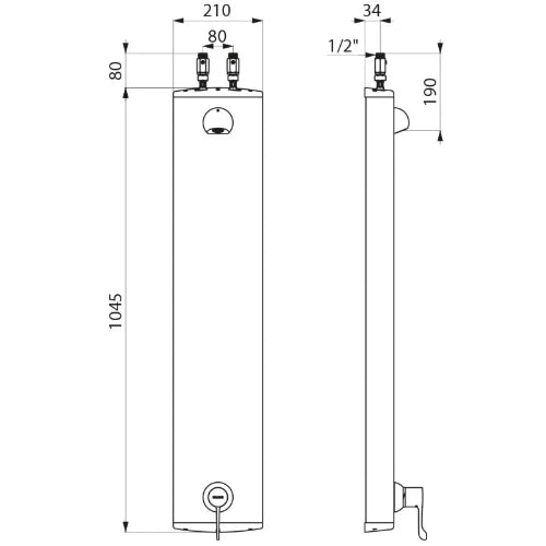 DELABIE SECURIT. pann. douche therm. séquentiel, alim.  flexible, BEL