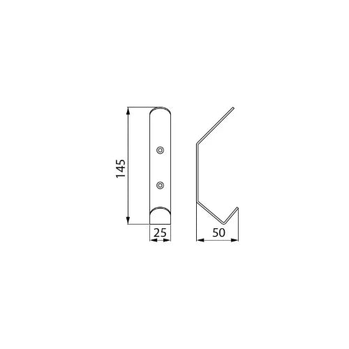 CROCHET DELABIE 25 - 50 o 145 ! inox inox patère porte vêtement