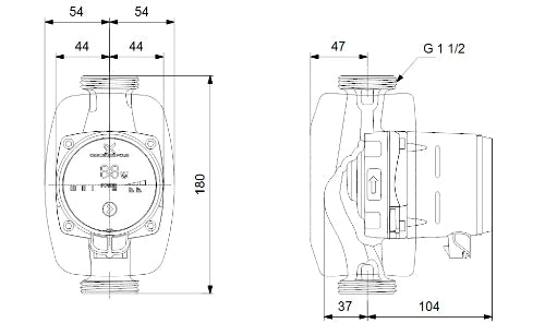 Grundfos Alpha 1 circulateur sanitaire 25-60 N - 1x230V - 130 mm