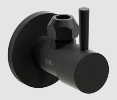 Clou InBe design robinet d'arrêt type 1, rond, noir mat