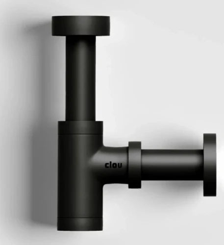 Clou Mini Suk siphon desing, noir mat, spécifique pour lave-mains