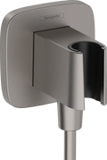 Hansgrohe Fixfit Porter Q avec support douchette - noir chromé brossé