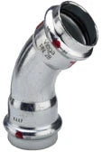 Viega Prestabo acier zingué coude 45° FF 28 x 28 mm