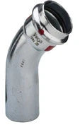 Viega Prestabo acier zingué coude coulissant 45° MF 35 x 35 mm
