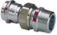 Viega Prestabo acier zingué raccord 3-pièces joint plat MF 42 x 6/4 M
