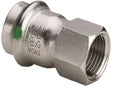 Viega Sanpress Inox raccord de transition FF 15 x 1/2 F