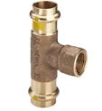 Viega Profipress Gaz té réduit avec filetage femelle FFF 22 x 1/2 F x 22 mm