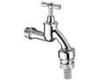 Schell robinet double service 1/2 - chromé mat - agréé Belgaqua - avec aérateur et clapet anti-retour