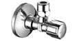 Schell Comfort robinet d'arrêt équerre 1/2 x 10 mm - chromé - avec écrou long et rosace
