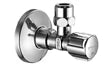 Schell Comfort robinet d'arrêt équerre 1/2 x 10 mm - chromé - agréé Belgaqua - avec clapet anti-retour double
