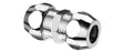 Schell raccord droit FF 10 x 10 mm - chromé