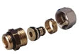 Begetube raccord bicône droit MF 20/2 Alu x 3/4 M - tuyau Alpex