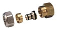 Begetube raccord bicône droit FF 16/2 Alu x 1/2 F - tuyau Alpex