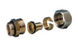Begetube raccord bicône droit MF 18/2 x 1/2 M - VPE tuyau- avec O-ring