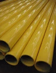 Arcelor ISO Medium tuyau soudé enduit poudre 2 (longueur 6m) - jaune RAL 1018 (S195T Vlgs EN 10255 Type M) - prix par mètre