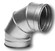 Sanutal Spiralit coude 90° MM 315 x 315 mm - avec joint - segmenté