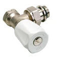 Comap 408U robinet radiateur 1/2 équerre reglage double-nickelé-douille auto-étanche