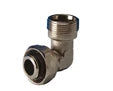 Begetube chromé coude 90° MF M24 x M24